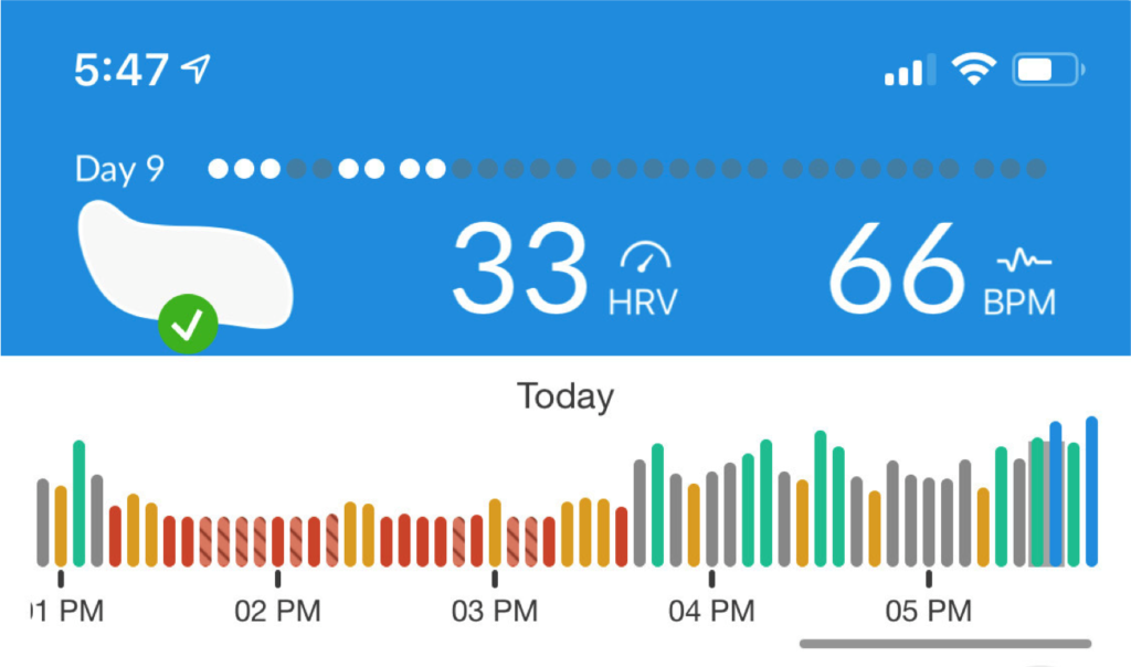 Building healthier habits with real time HRV feedback